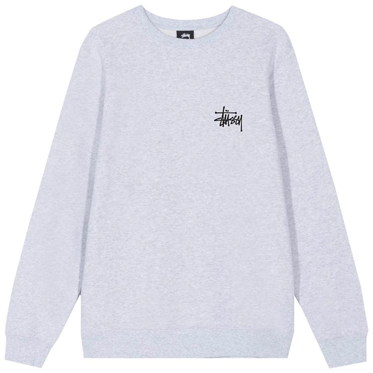 Stussy Basic Crew Ash Heather