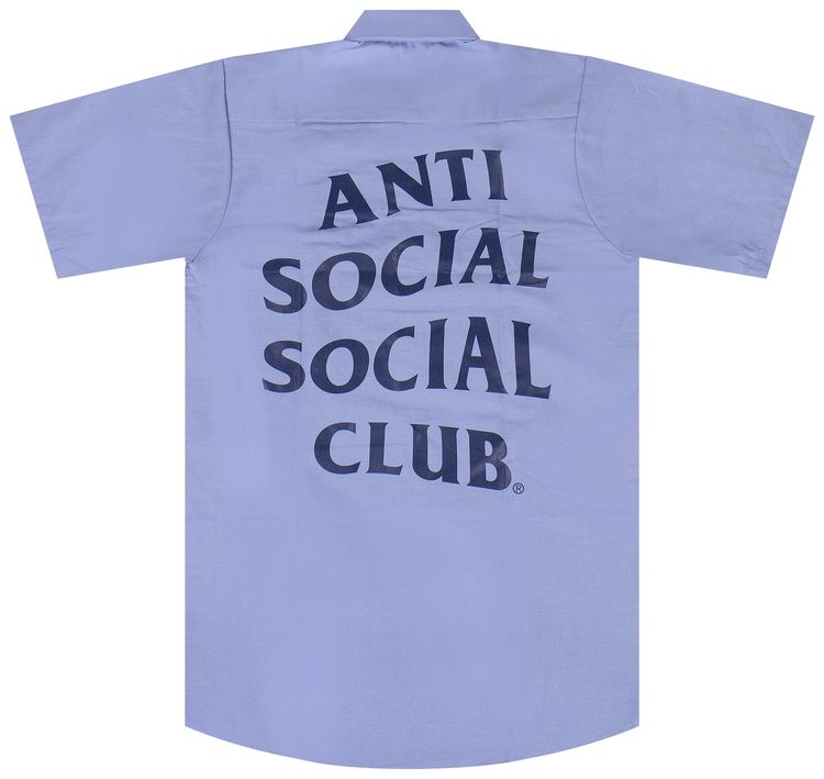 Anti Social Social Club x USPS Work Button Down Shirt Blue