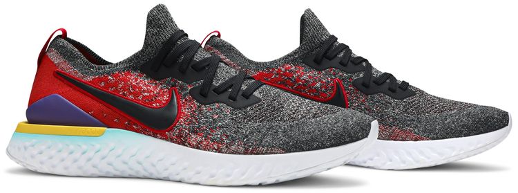 Nike Epic React Flyknit 2 Black University Red