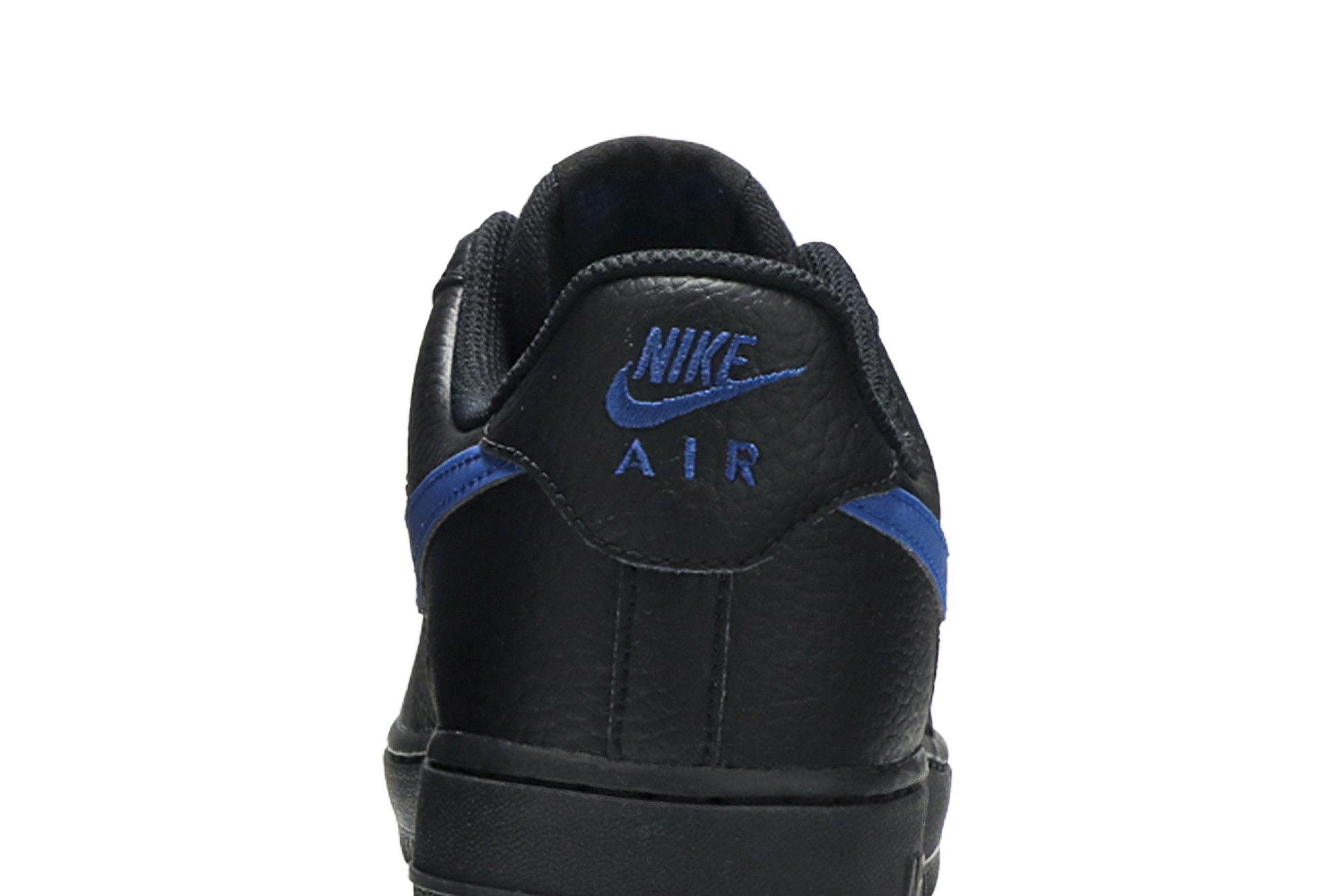 Nike air force 1 black gym blue hot sale