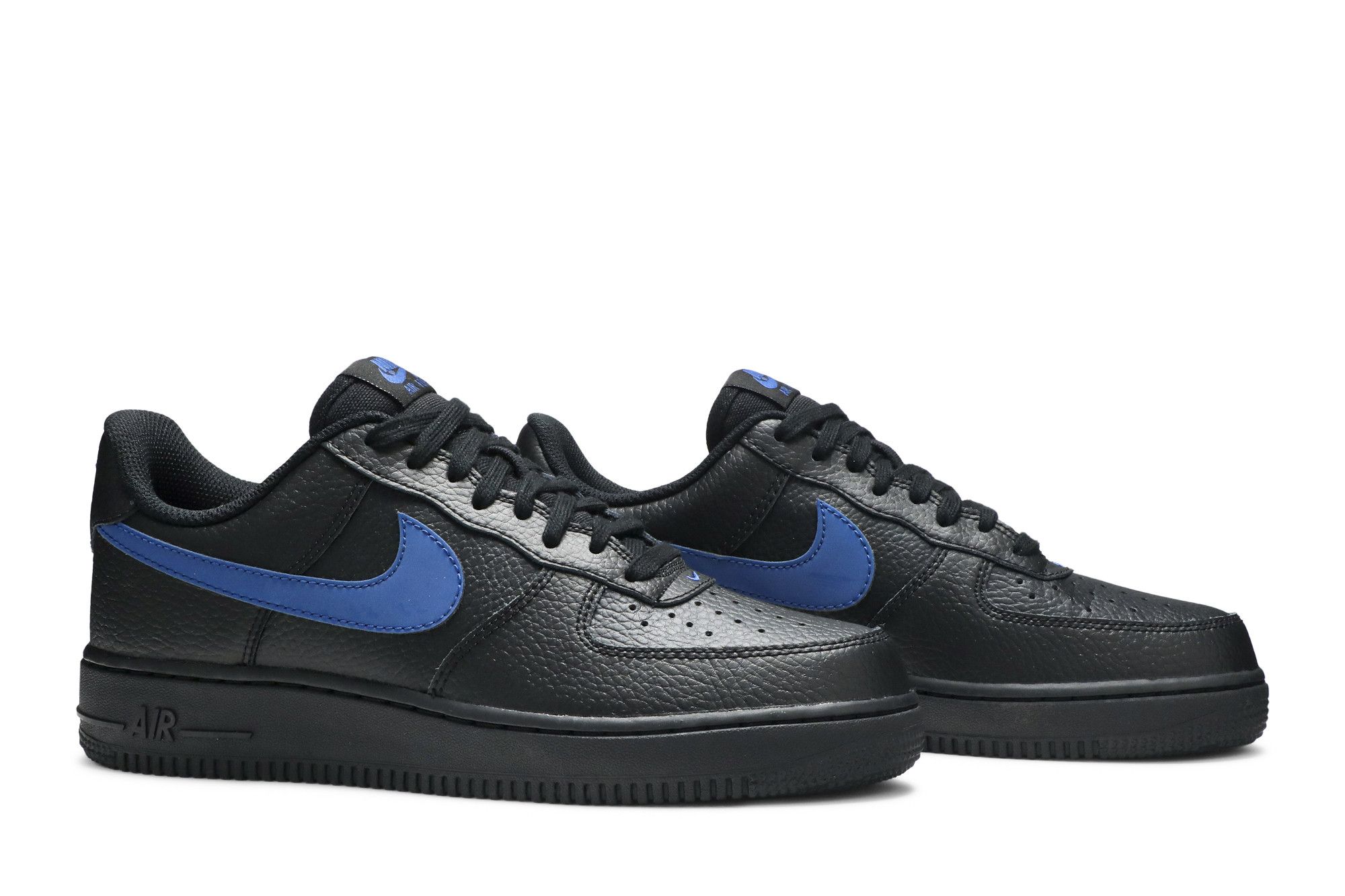 Black air force with blue tick top
