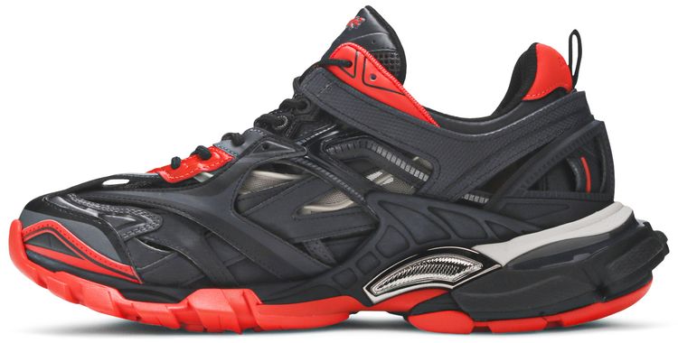 Balenciaga Track2 Trainer Black Red Grey