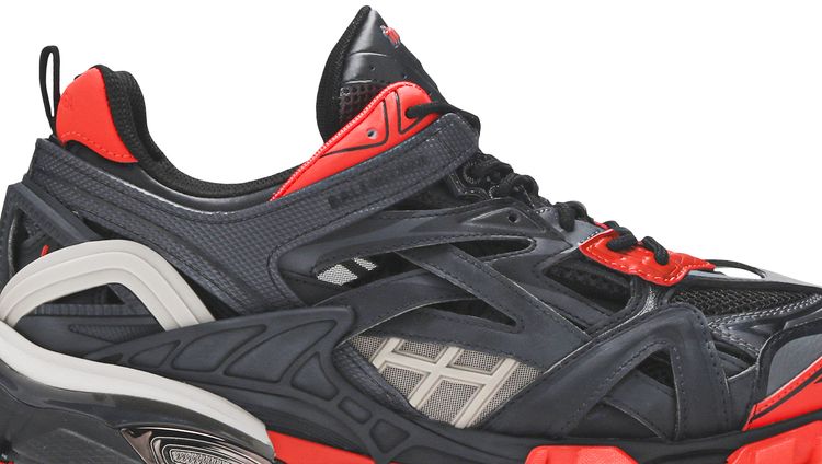 Balenciaga Track2 Trainer Black Red Grey