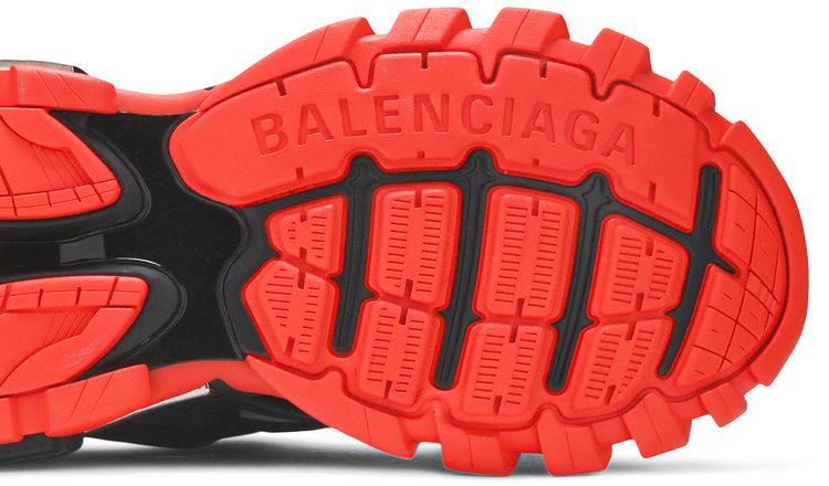 Balenciaga Track2 Trainer Black Red Grey