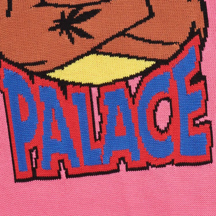 Palace Bulldog Knit Pink