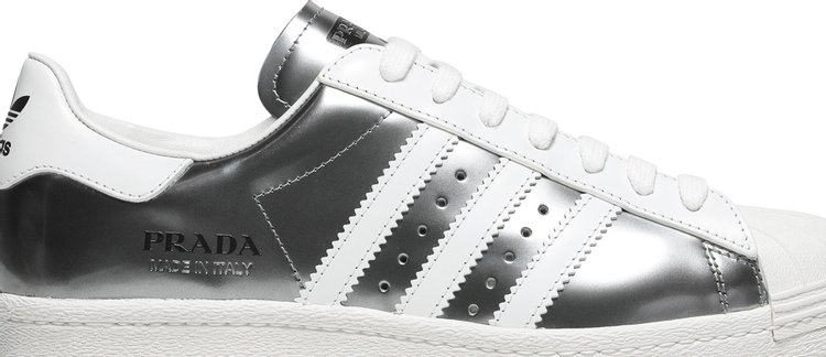 Prada x Superstar Silver Metallic