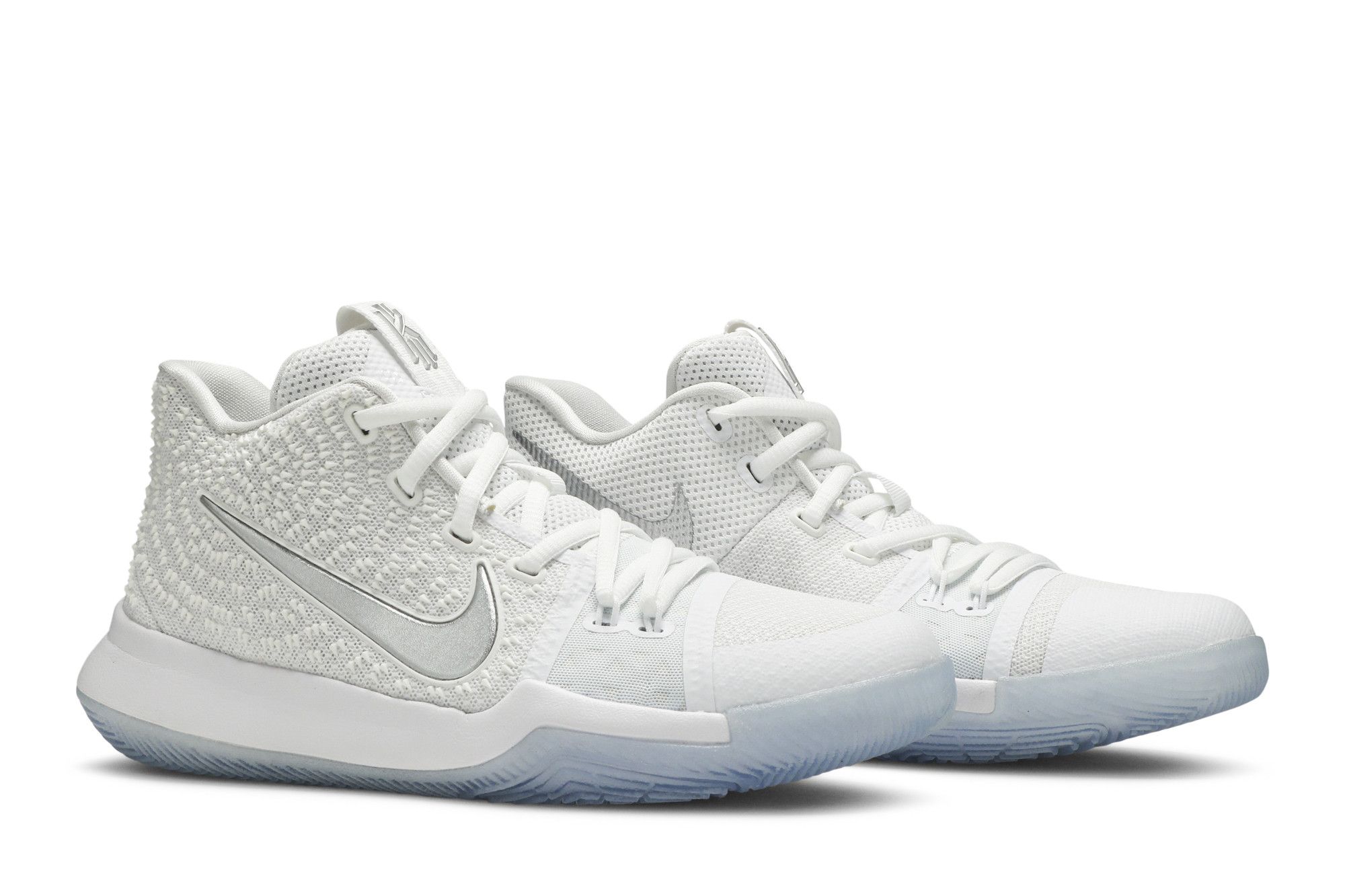 Buy Kyrie 3 GS White Chrome 859466 103 GOAT