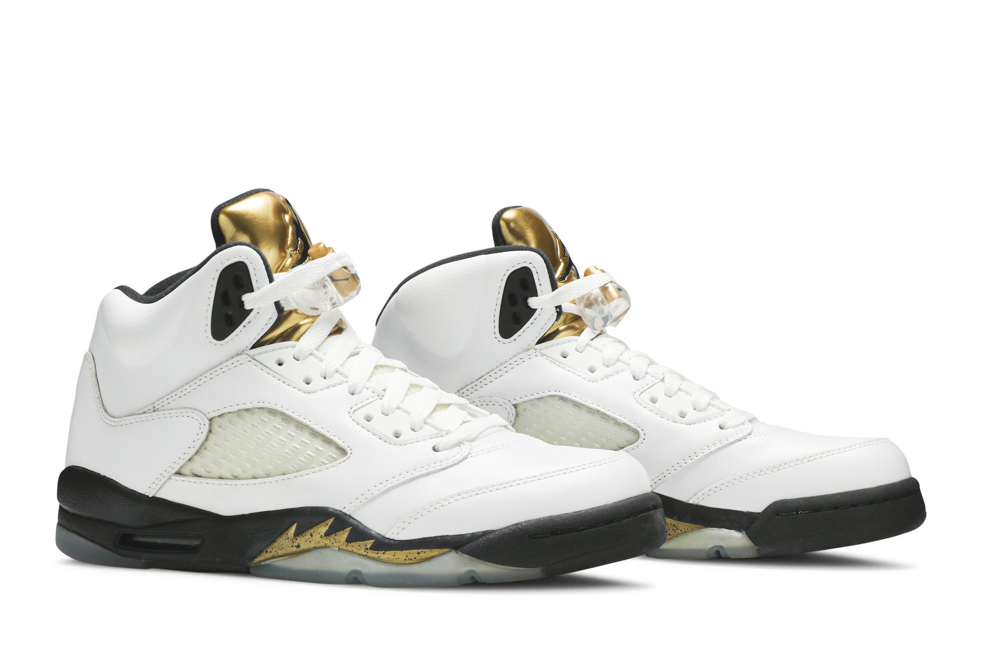 Jordan Air Jordan 5 retro ホワイト/ゴールド Nike Air Jordan 5 Retro GS Olympic Color Black/White/Golden
