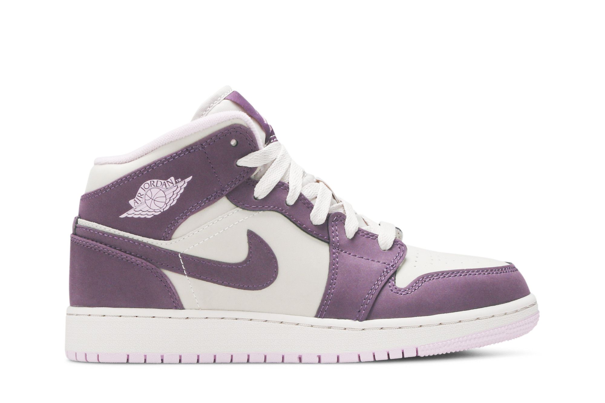 Jordan retro 1 mid purple new arrivals