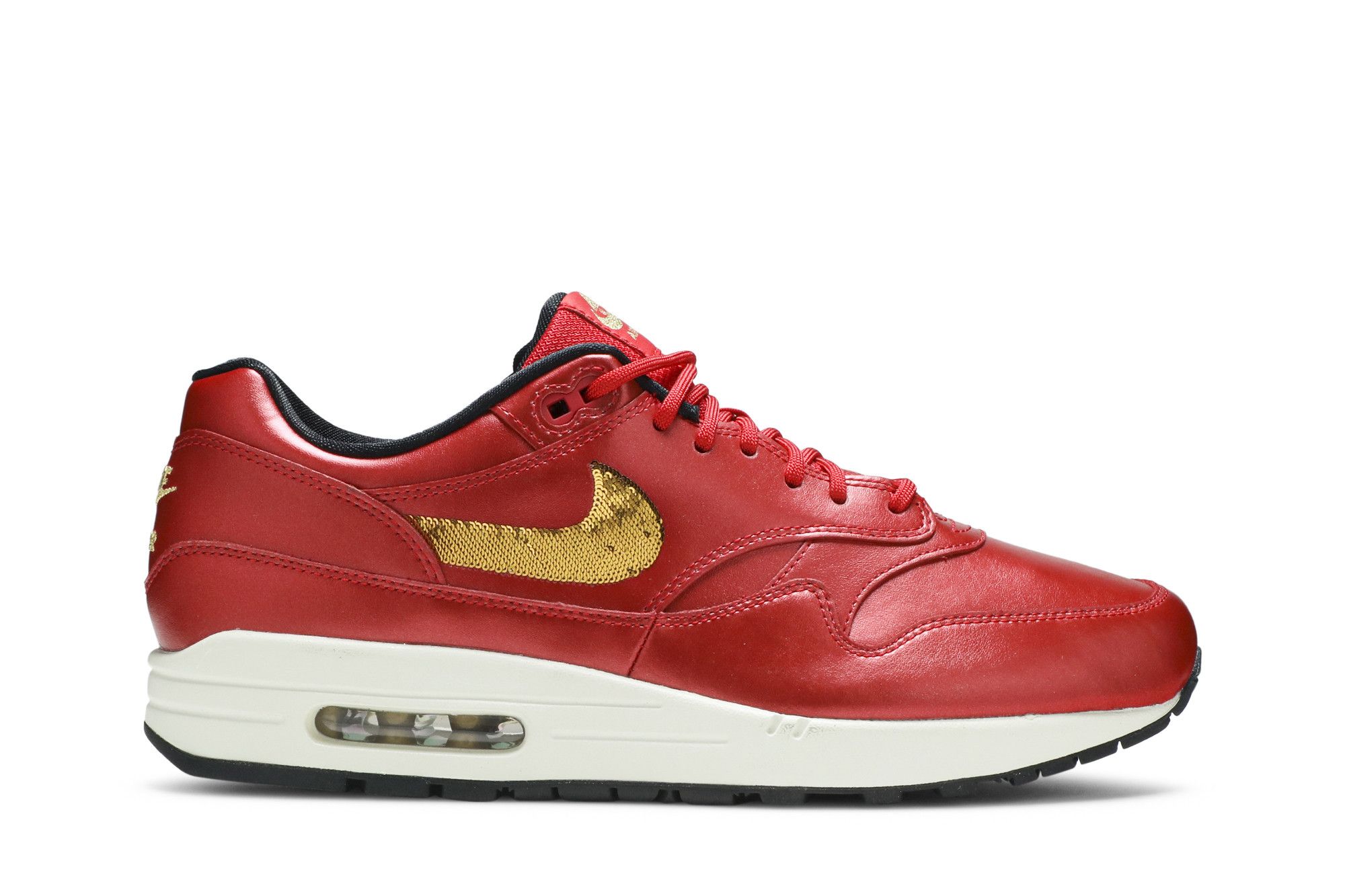 Size 5.0 Air Max 1 Gold Sequin