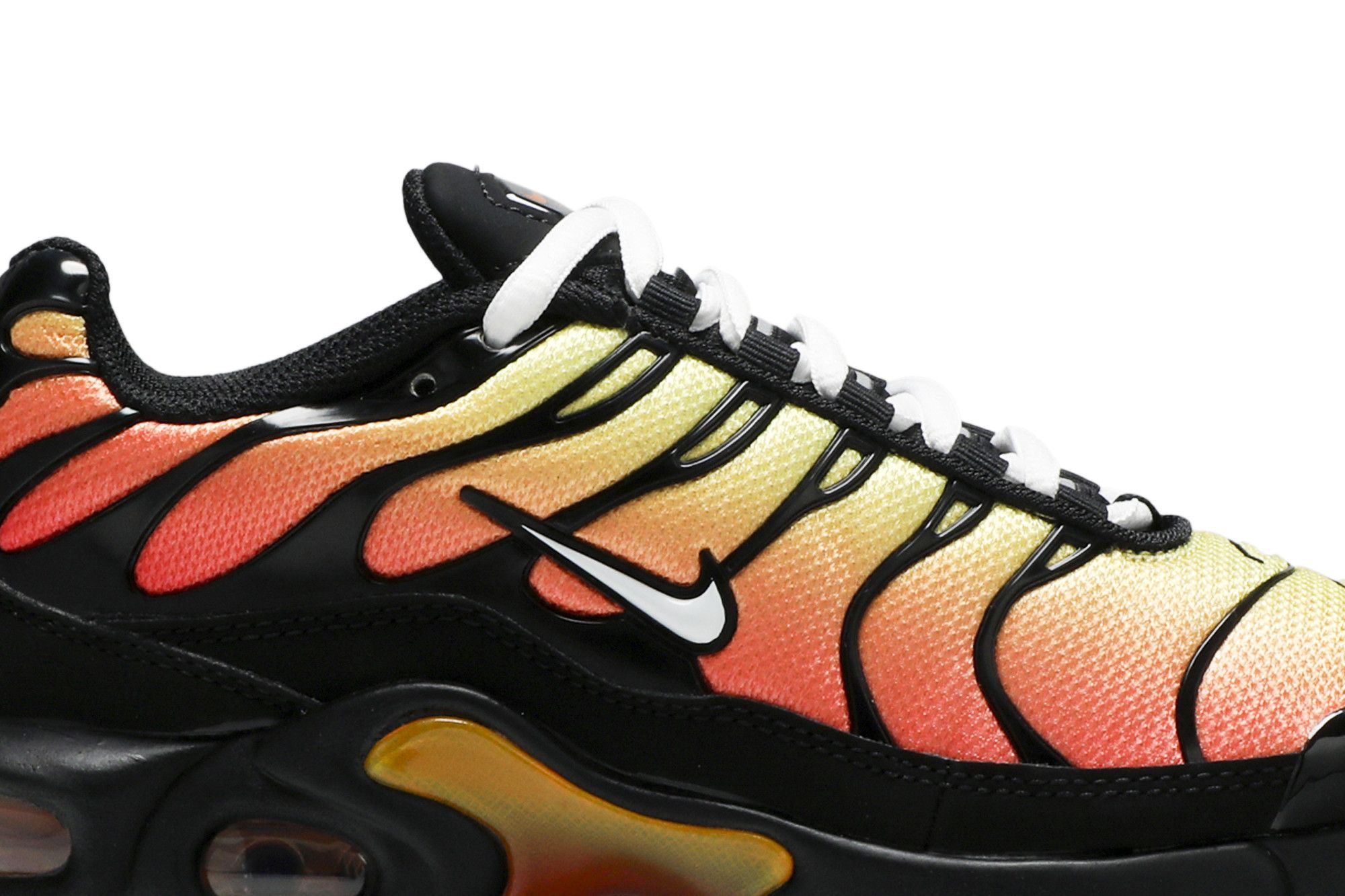 Nike air max plus black/white-pure platinum-habanero red sale