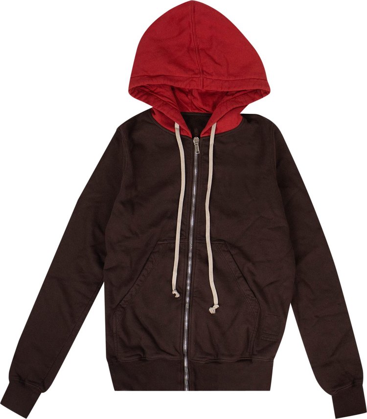 Rick Owens DRKSHDW Zip Up Hoodie AmberCherry