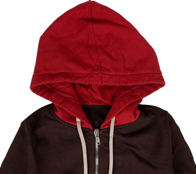 Rick Owens DRKSHDW Zip Up Hoodie AmberCherry