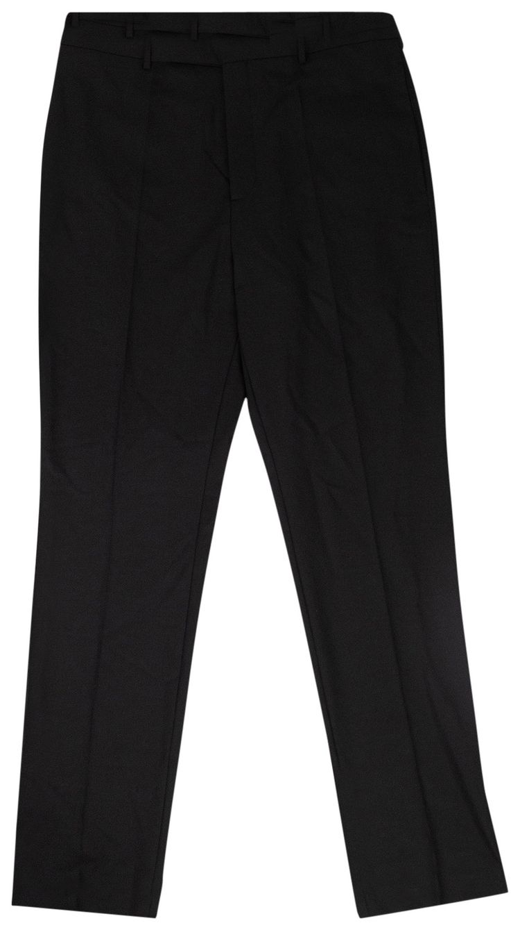 Rick Owens Polyester Slim Long Astaires Pants Black