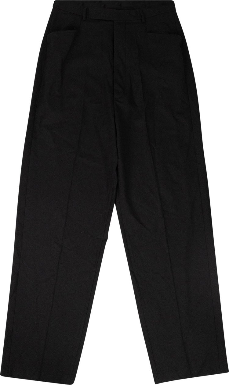 Rick Owens Polyester Neue High Rise Trousers 'Black'