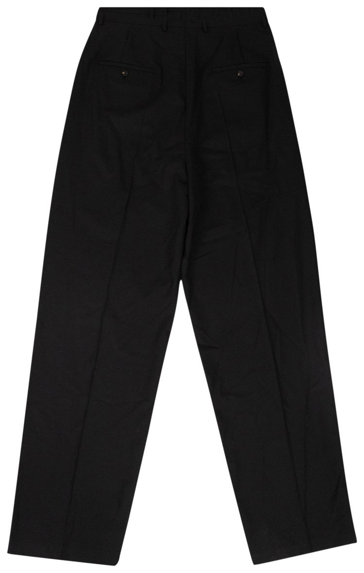 Rick Owens Polyester Neue High Rise Trousers Black