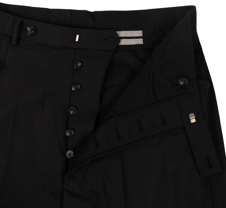 Rick Owens Polyester Neue High Rise Trousers Black