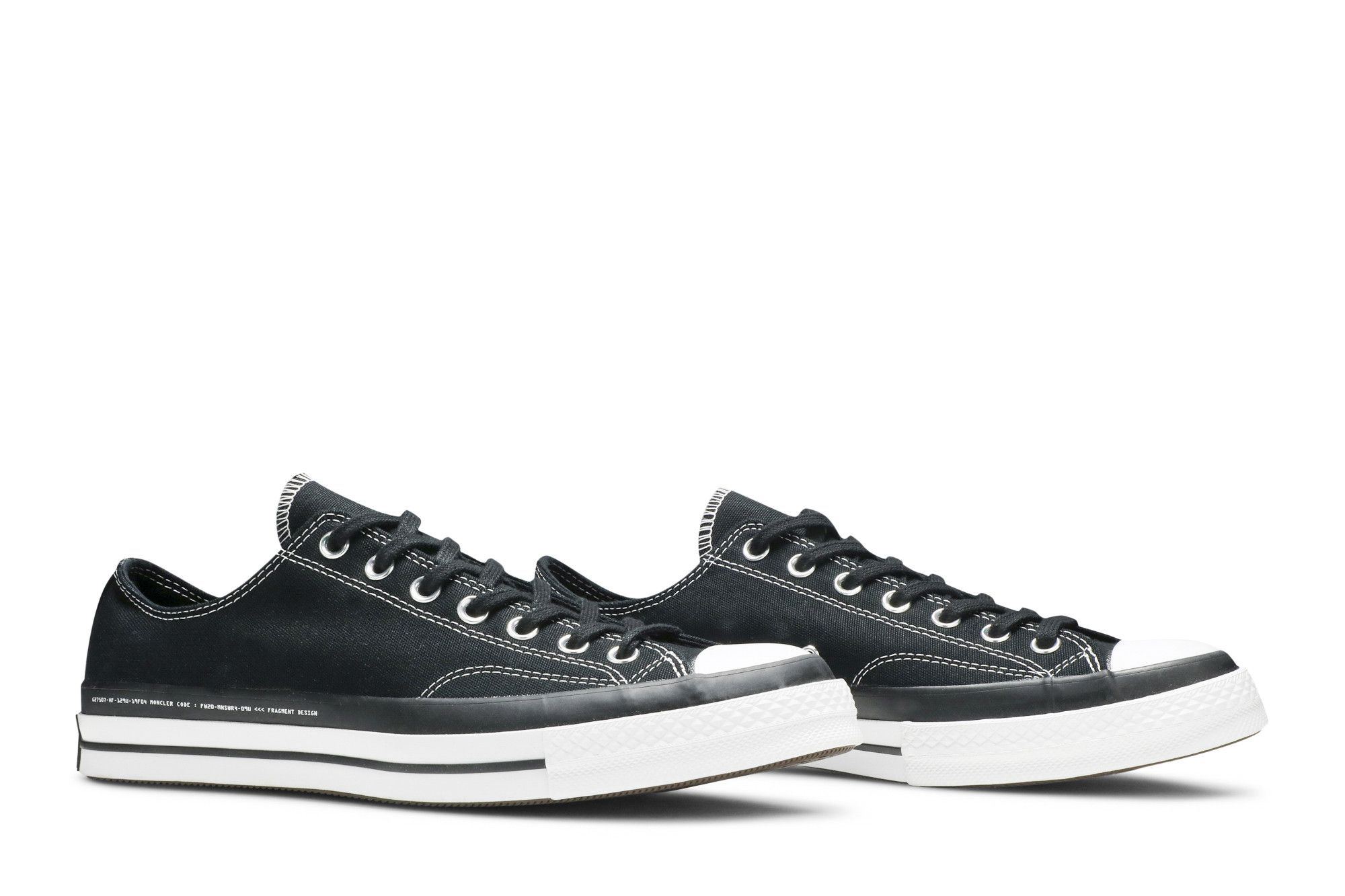 Buy Fragment Design x Moncler x Chuck 70 Low 'Black
