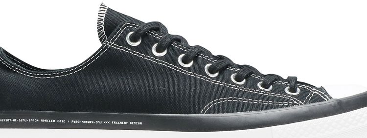 Fragment Design x Moncler x Converse Chuck 70 Low Black