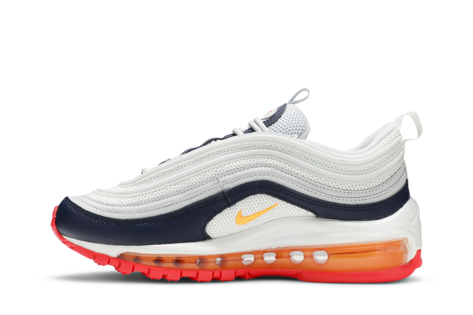 Navy and orange nike air max cheap