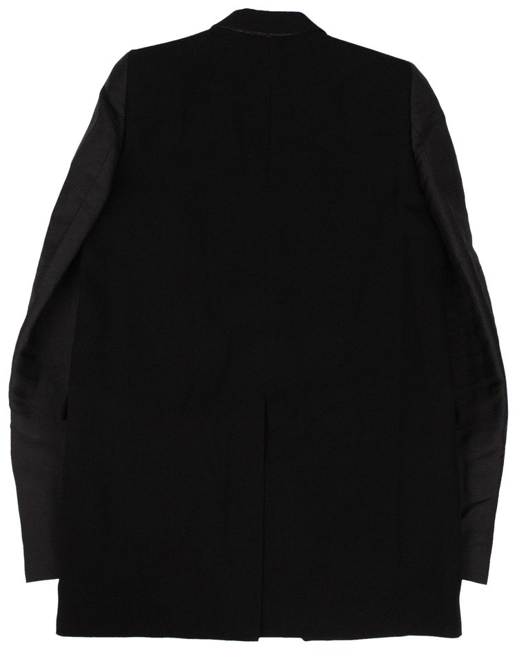 Rick Owens Woven Tatlin Blazer Jacket Black