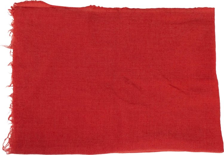 Rick Owens Wool Scarf 'Cardinal Red'