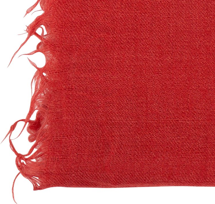 Rick Owens Wool Scarf Cardinal Red