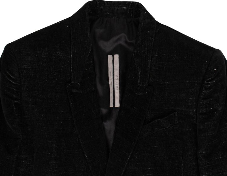 Rick Owens Woven Blazer Black