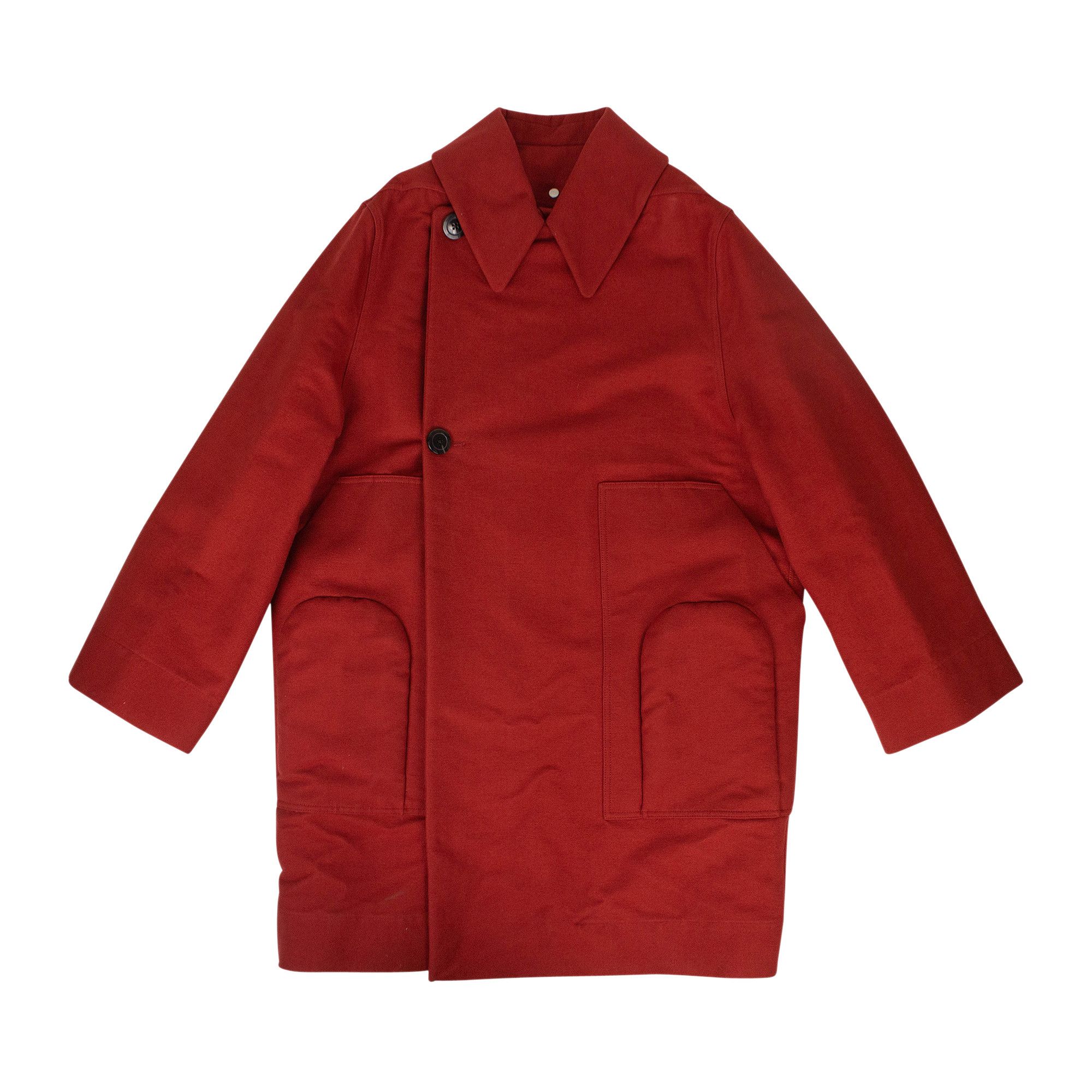 Buy Rick Owens Drella Parka Coat 'Cardinal Red' - RR19F4905