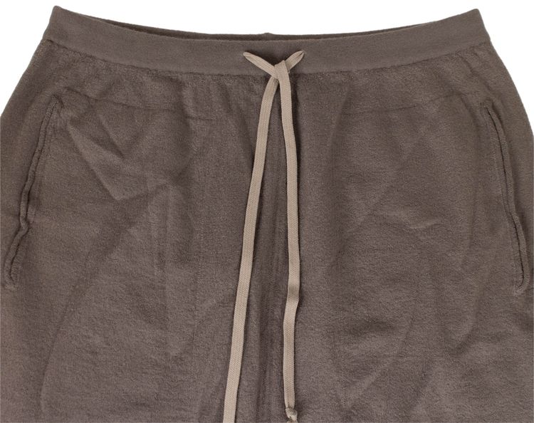 Rick Owens Cashmere Knit Drawstring Track Pants Dust