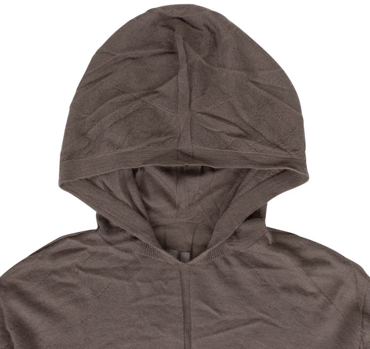Rick Owens Cashmere Hooded Sweater Dust Gray