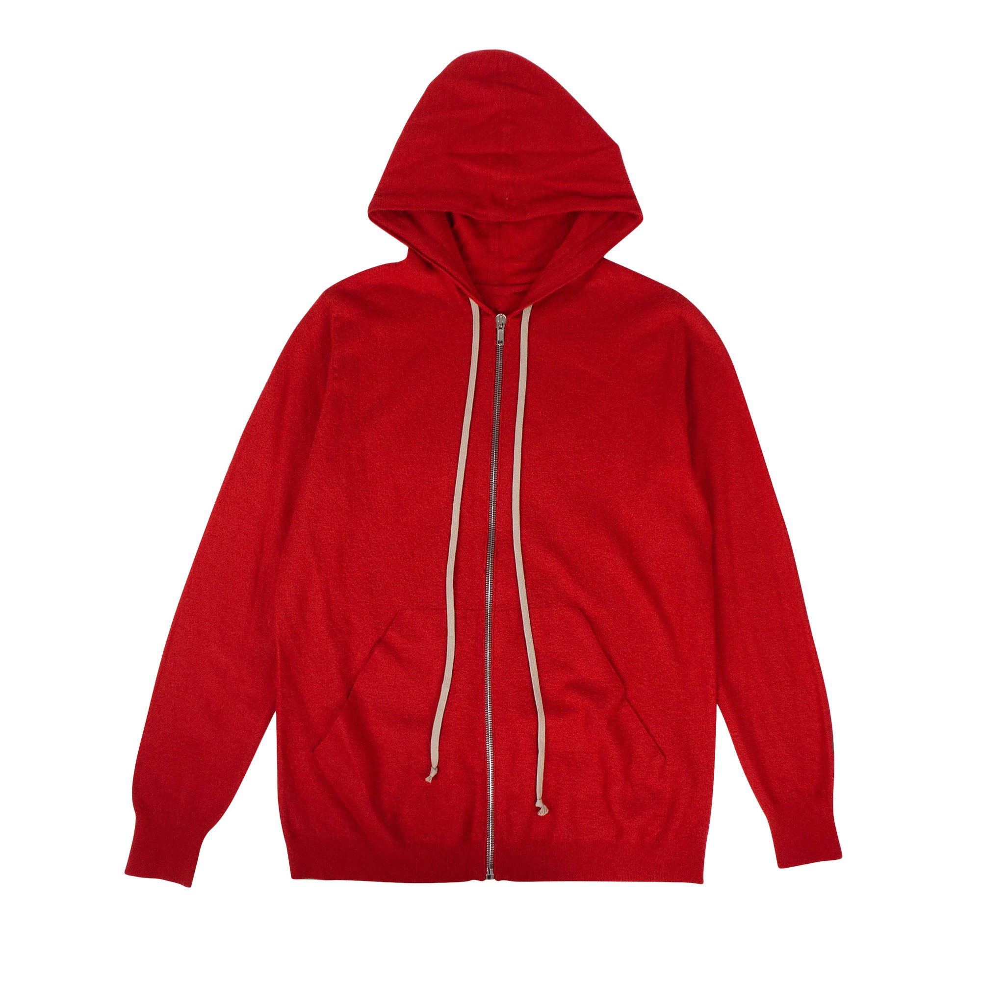 Buy Rick Owens Cashmere Zip Up Hoodie 'Cardinal Red' - RU19F4614 ...