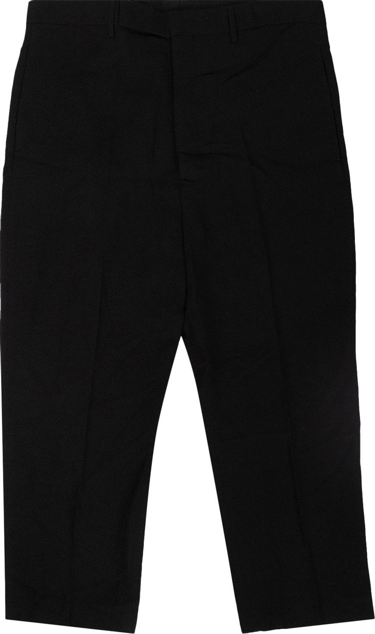 Rick Owens New Wool Cropped Astaires Pants 'Black'