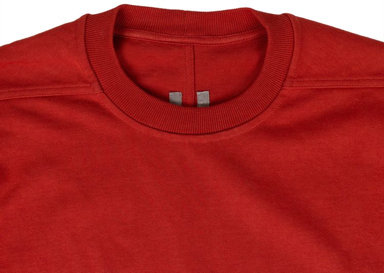 Rick Owens Crewneck Short Sleeve T shirt Cardinal Red