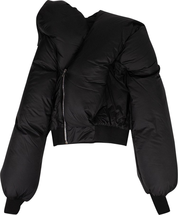 Rick Owens Nylon Quilted Puffer Bomber Jacket 'Black'
