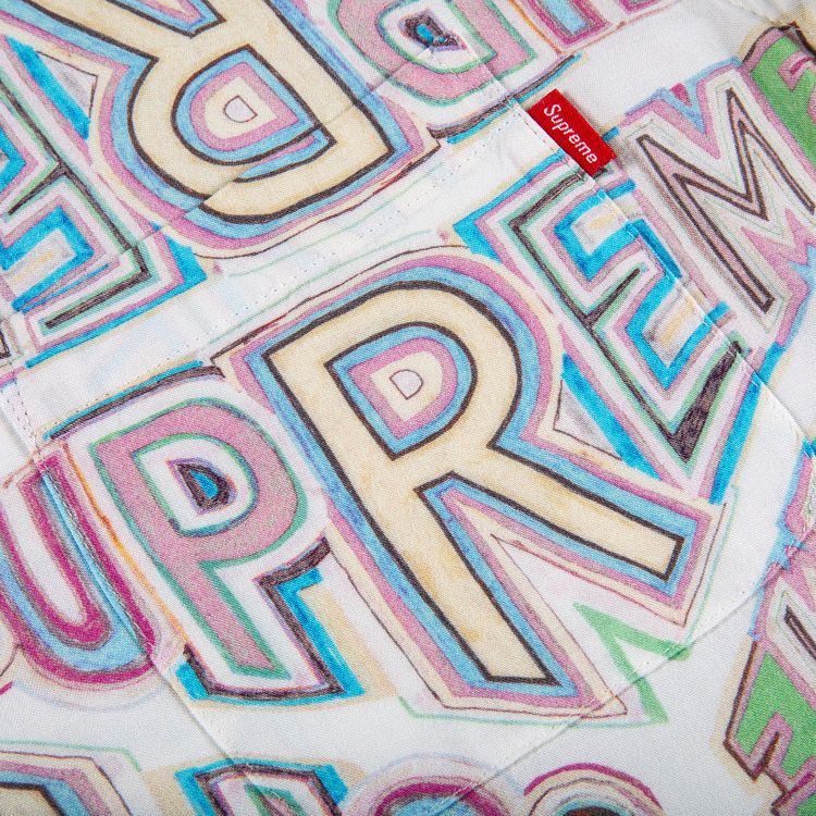 Supreme Perspective Rayon Short Sleeve Shirt White