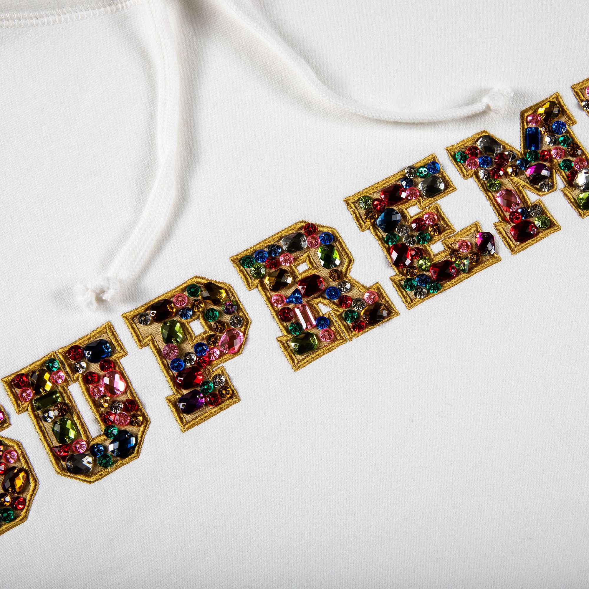 Buy Supreme Jewels Hooded Sweatshirt 'White' - FW20SW33
