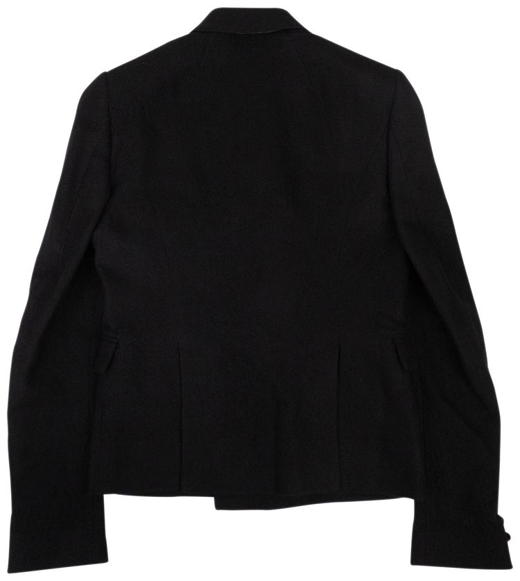 Rick Owens Wool JMF Cropped Blazer Jacket Black