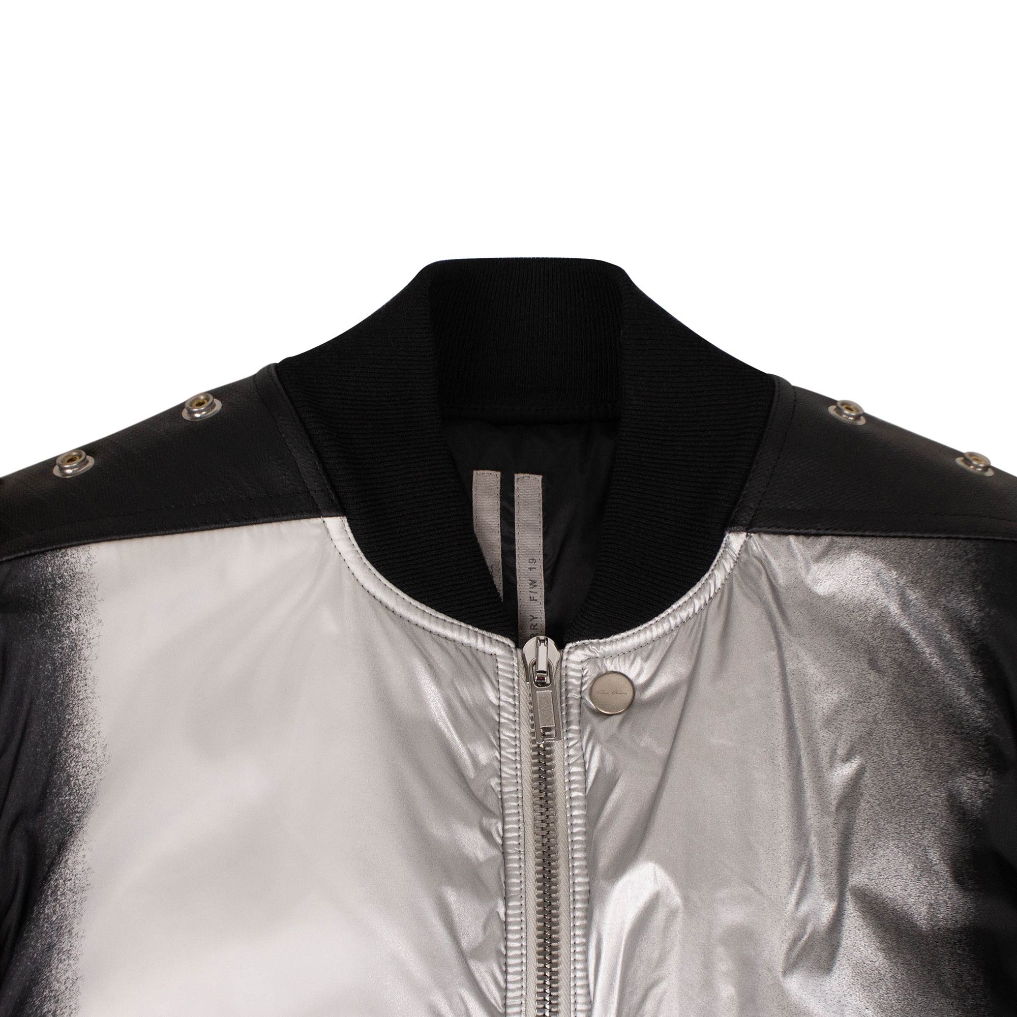 Buy Rick Owens Nylon Flight Bomber Jacket 'Black/Silver Buy Rick Owens Nylon Flight Bomber Jacket 'Black/Silver