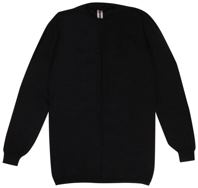 Rick Owens Cashmere Knit Crew Neck Sweater Black