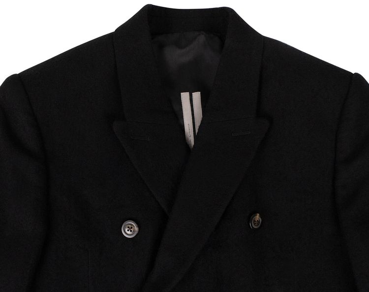 Rick Owens Wool JMF Cropped Blazer Jacket Black