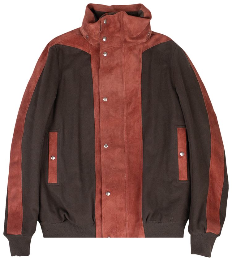 Rick Owens Padded Hooded Jacket Dark RustBurnt Pink