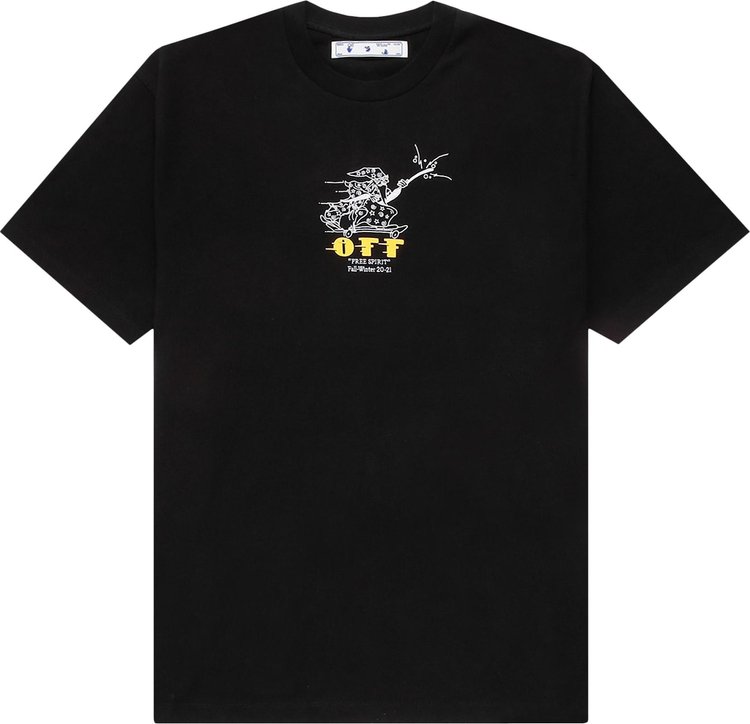 Off-White Free Wizard Short-Sleeve Over Tee 'Yellow'