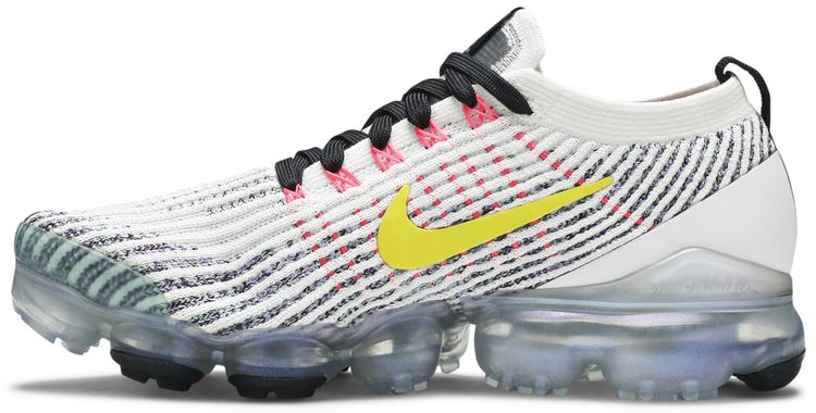 Nike Air VaporMax Flyknit 3 White Dynamic Yellow