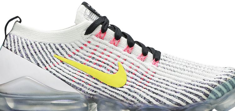 Nike Air VaporMax Flyknit 3 White Dynamic Yellow
