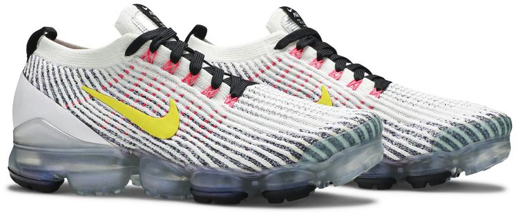 Nike Air VaporMax Flyknit 3 White Dynamic Yellow