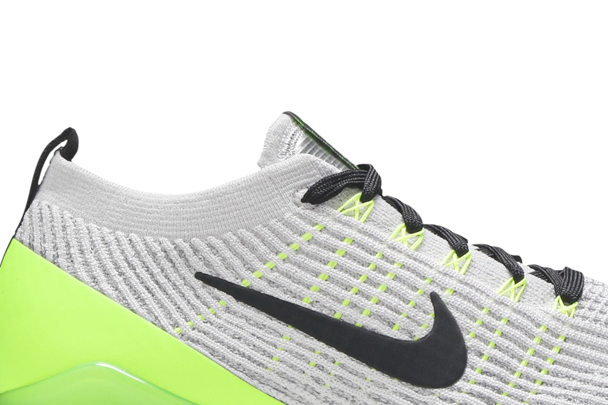 nike air vapormax flyknit 3 vast grey electric green