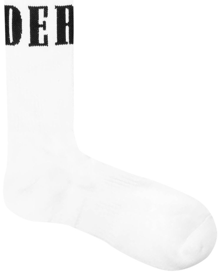 Rhude Wrap Logo Sock WhtBlk
