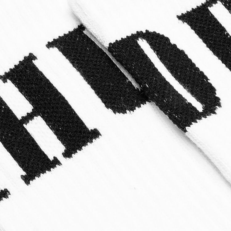 Rhude Wrap Logo Sock WhtBlk
