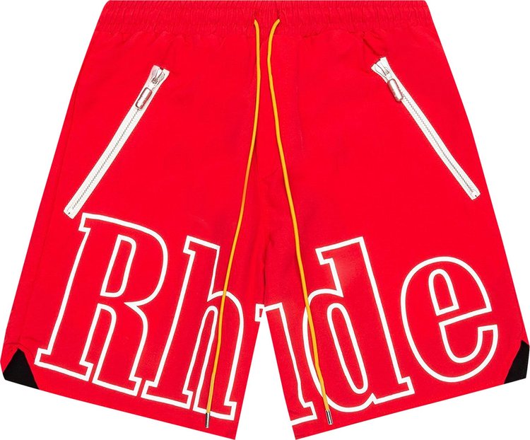 Rhude Logo Shorts 'Red'